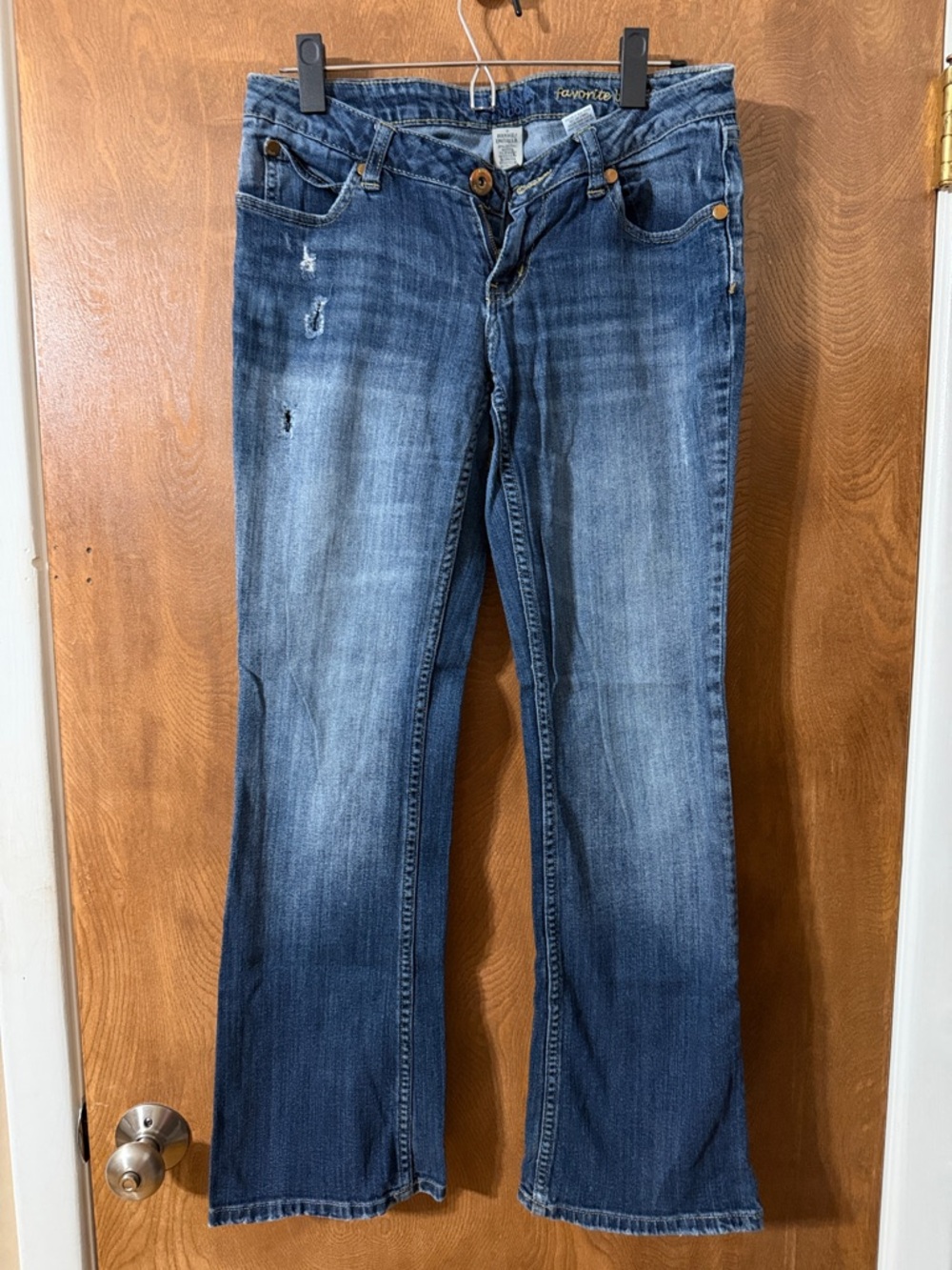 Arizona Jean Company Dark Blue Bootcut Jeans with Faded Detail